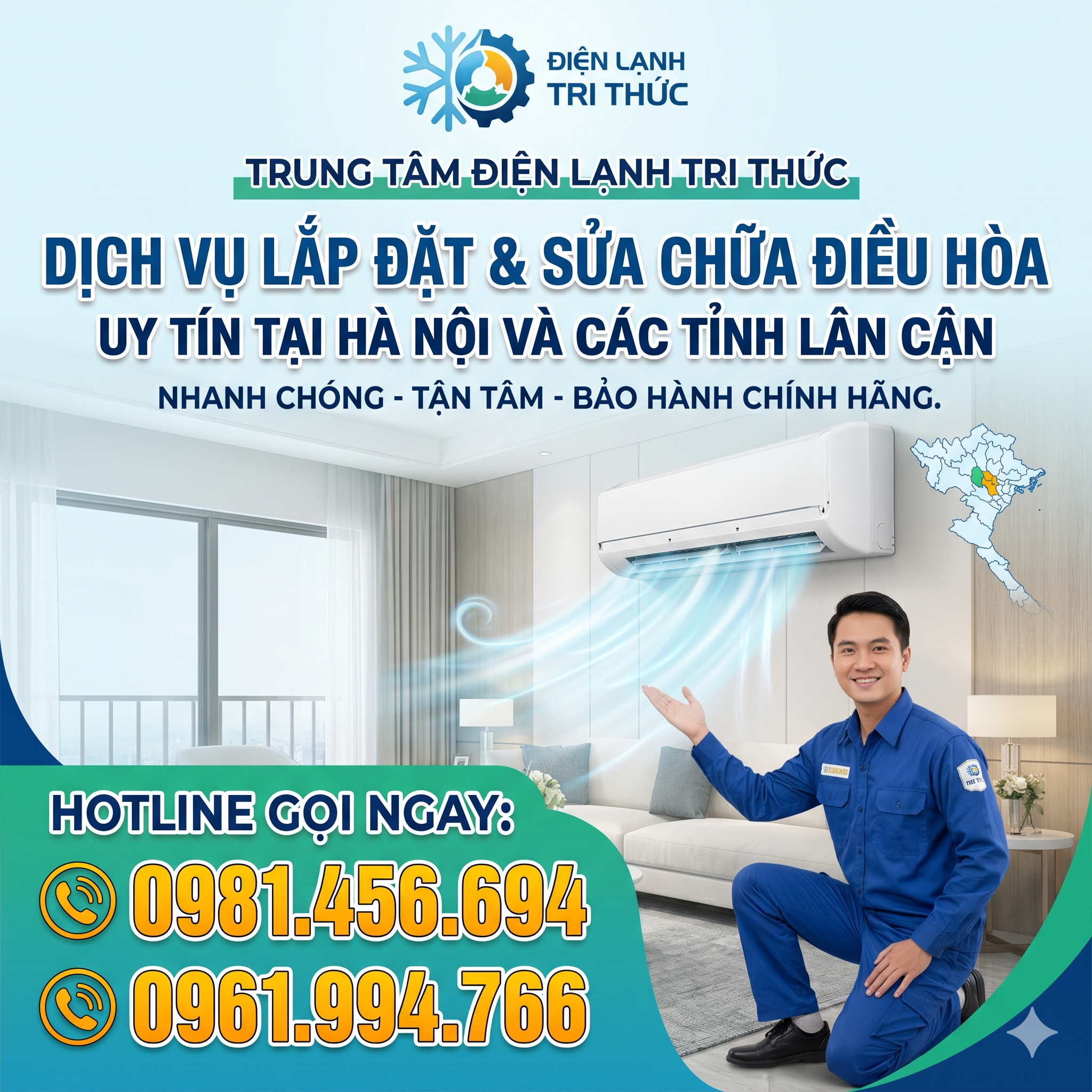 Dịch Vụ Lắp Đặt & Sửa Chữa Điều Hòa Uy Tín Tại Hà Nội và Các Tỉnh Lân Cận