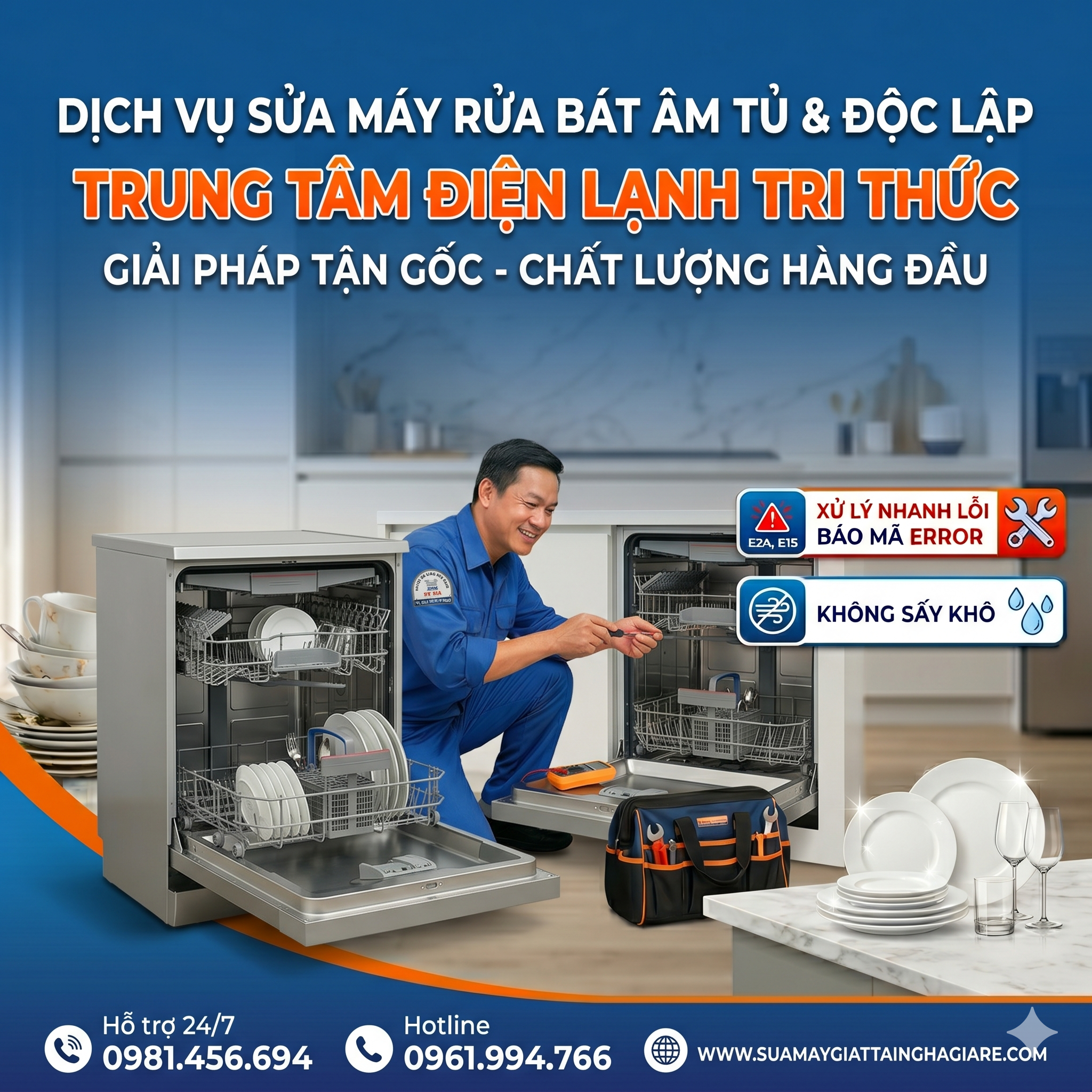 Dịch Vụ Sửa Máy Rửa Bát Âm Tủ, Độc Lập – Bắt Đúng Bệnh, Cứu Hộ Cấp Tốc Tại Nhà